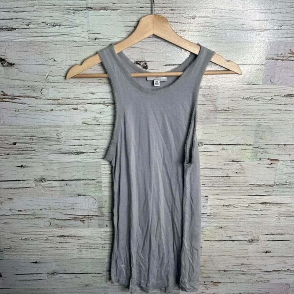 Halston gray  tank top blouse size small
